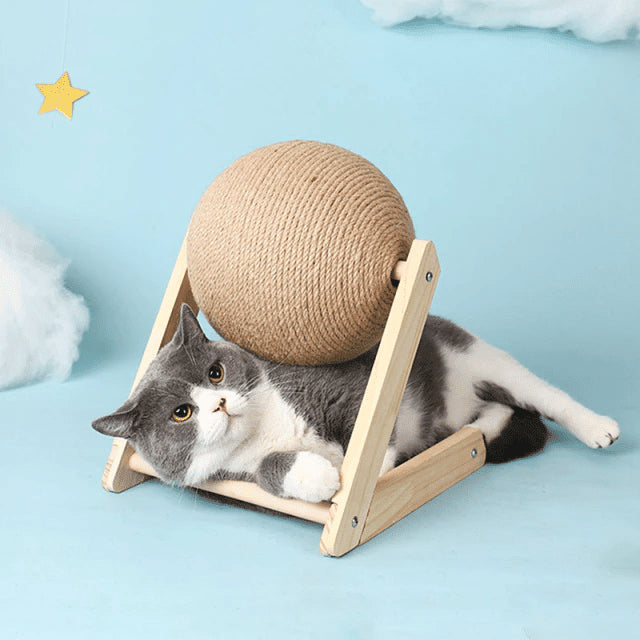 Cat Scratching Ball Toy Kitten Sisal Rope Ball Grinding Paws Toys