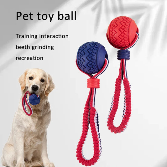 Durable Dog Chew Toys, Knot Cotton Rope Dog Toys With TPR Balls For Small Medium Large Dog